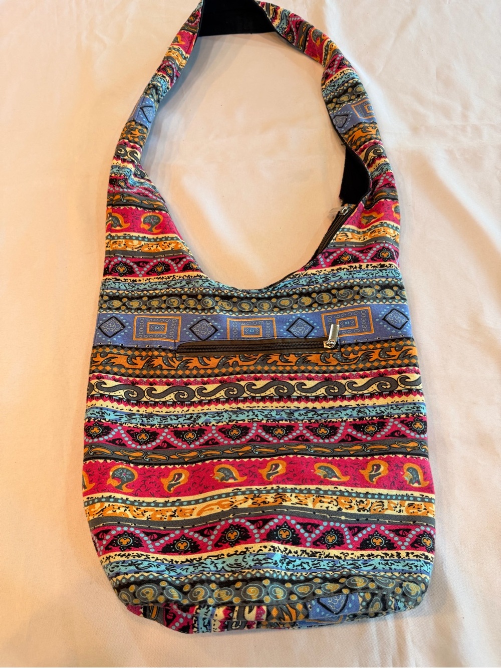 Karresly Bohemian Hippie Colorful Crossbody Hobo Sling Bag